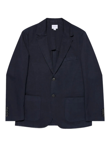  Sunspel Three-button Patch-pocket Blazer - Blue 