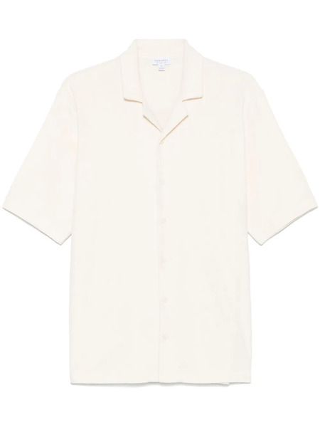  Sunspel Towelling Camp-collar Shirt - Neutrals 