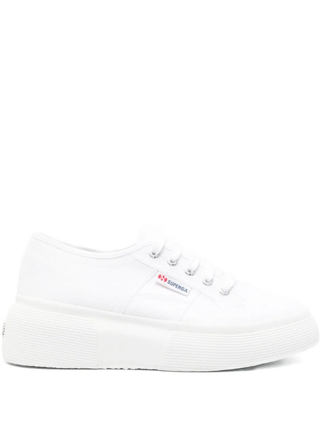  Superga Platform Lace-up Trainers - White 