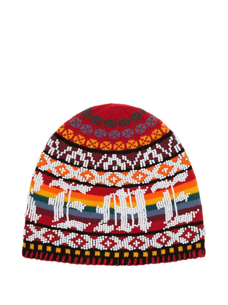  Supreme Beaded Beanie Hat - Red 