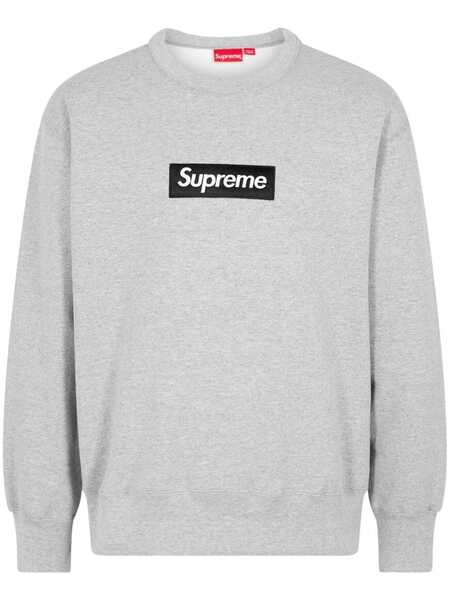  Supreme Box Logo Crewneck Sweatshirt - Grey 