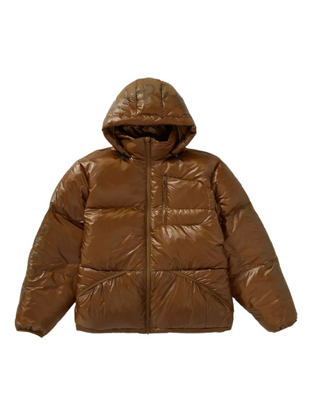  Supreme Hooded Down Jacket - Brown 