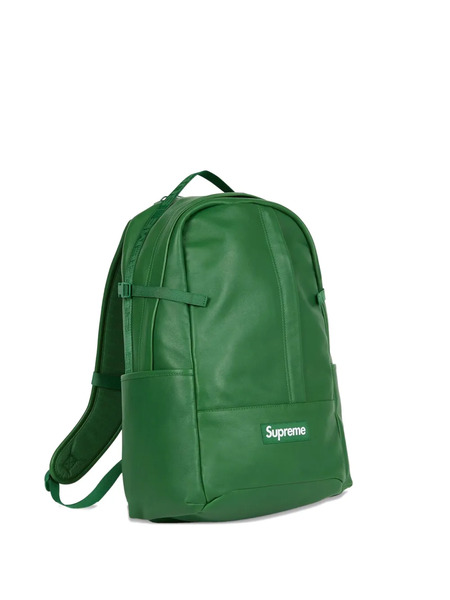  Supreme Leather Backpack - Green 