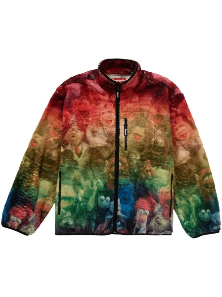  Supreme Muppets Fleece Jacket - Red 