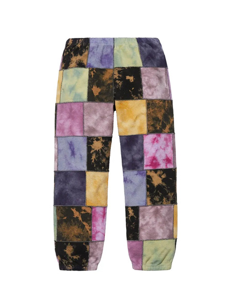  Supreme Patchwork Tie-dye Track Pants - Purple 