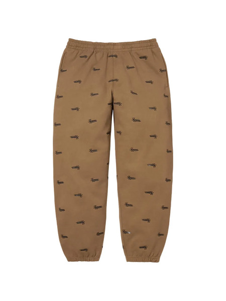  Supreme Repeat Script Track Pants - Neutrals 
