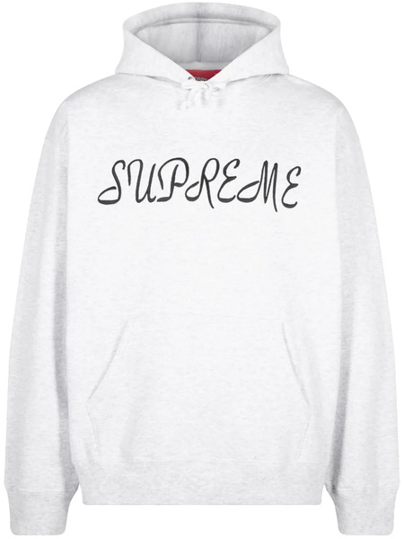  Supreme Script Hoodie - Grey 