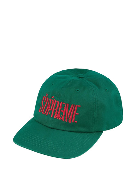  Supreme Splatter 6-panel Baseball Cap - Green 