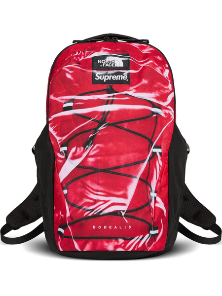  Supreme X The North Face Borealis Trompe L'oeil red Backpack 