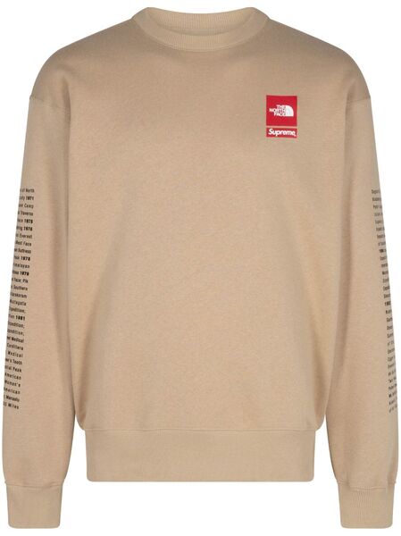  Supreme X The North Face khaki Sweatshirt - Neutrals 