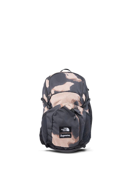  Supreme X The North Face Pocon Bleached Denim-print Backpack - Black 