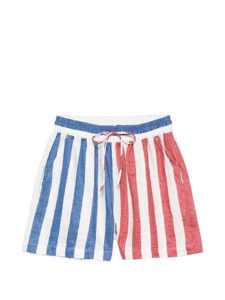  Susanna Blu Striped Drawstring Shorts - White 