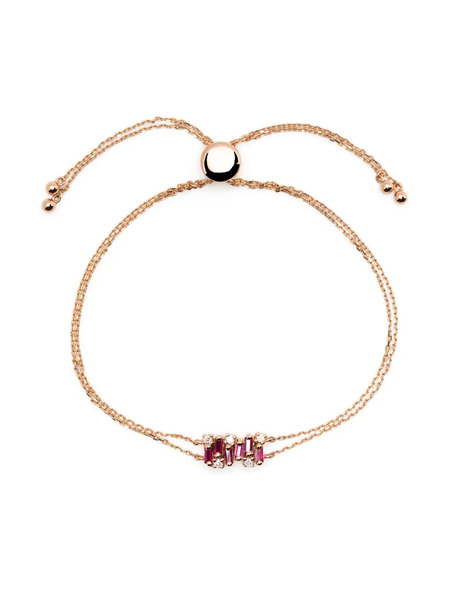  Suzanne Kalan 18kt Yellow Gold Shimmer Mini Ruby Bracelet 