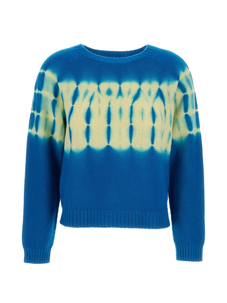  Suzusan Tie-dye Cropped Sweater - Blue 