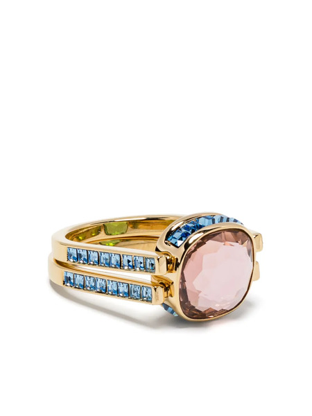  Swarovski Chroma Ring - Gold 