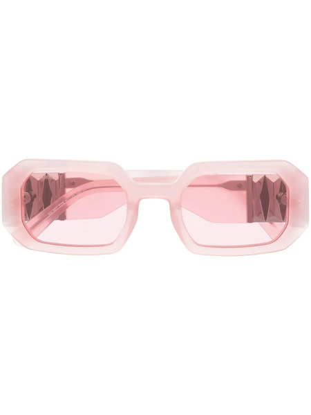  Swarovski Eyewear Rectangle-frame Sunglasses - Pink 