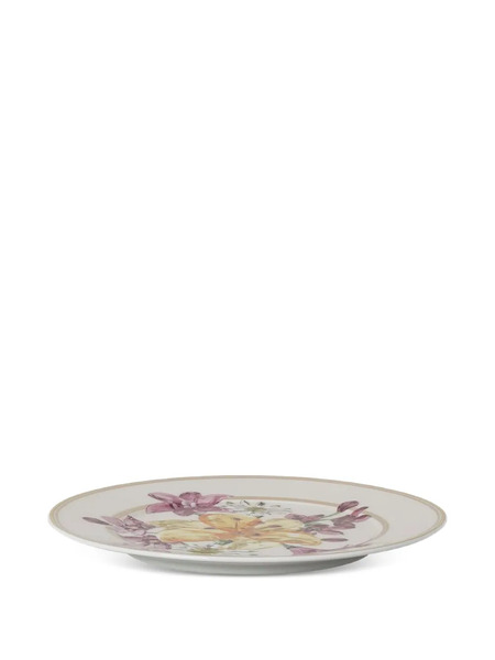  Swarovski Floral-print Plate - Neutrals 