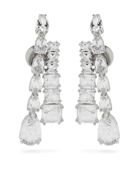  Swarovski Matrix Earrings - Silver 