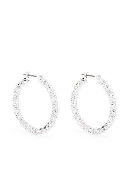  Swarovski Matrix Hoop Earring - Silver 