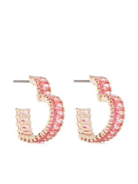  Swarovski Matrix Hoop Earrings - Gold 