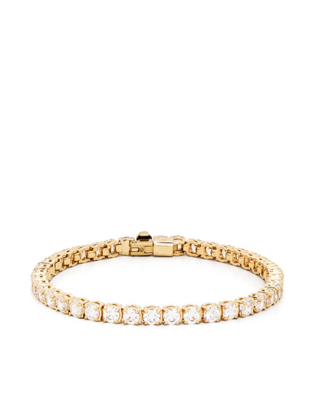  Swarovski Matrix Tennis Bracelet - Gold 