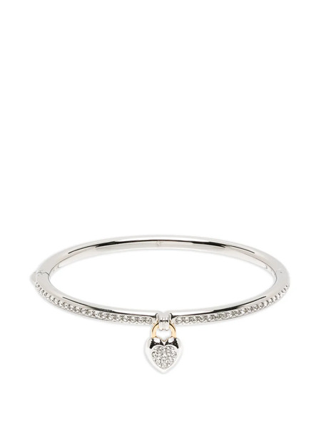  Swarovski Mixed-cuts Heart Bangle - Silver 