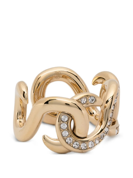  Swarovski Open Round-cut Ring - Gold 
