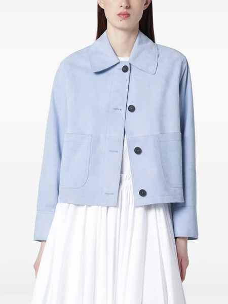 Swd By S.w.o.r.d. Point-collar Jacket - Blue 