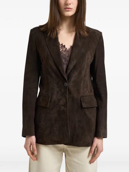 S.w.o.r.d 6.6.44 Button Suede Coat - Brown 