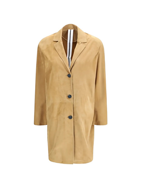  S.w.o.r.d 6.6.44 Button Suede Coat - Neutrals 