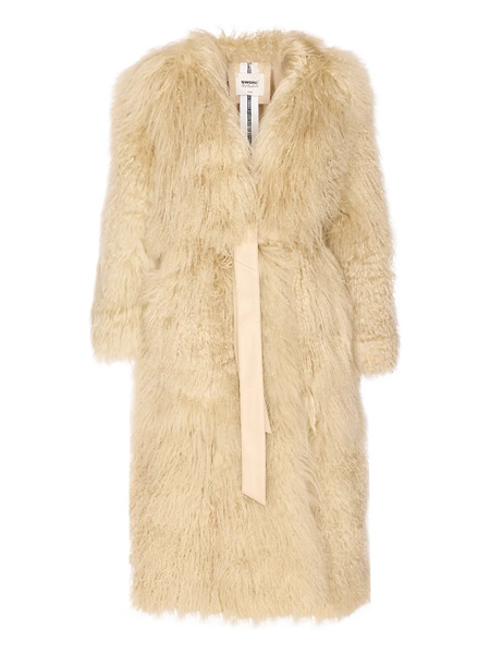  Sword Belted Fur Coat - Neutrals 