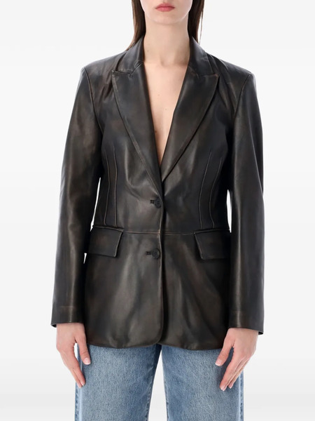  Sword Notched Lapel Blazer - Black 