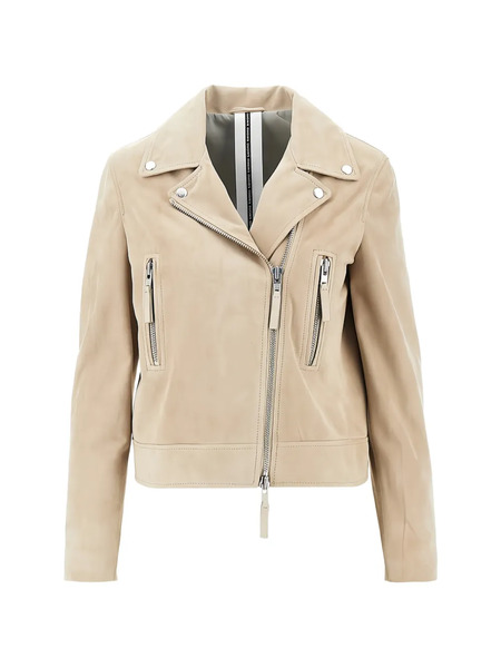  Sword Suede Biker Jacket - Neutrals 