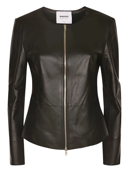  Sword Zip-fastening Leather Jacket - Blacks And Greys 