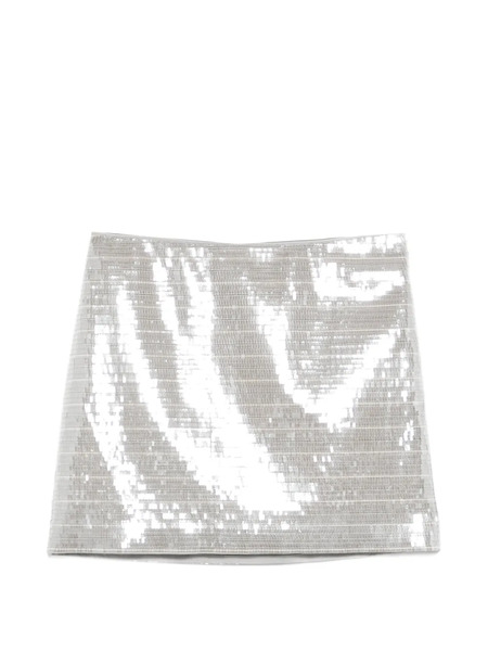  System Sequin-embellished Mini Skirt - Silver 