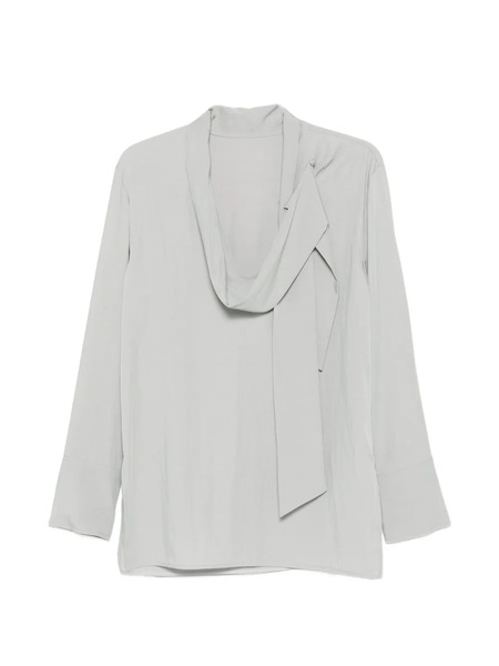  System Tie-neck Blouse - Grey 