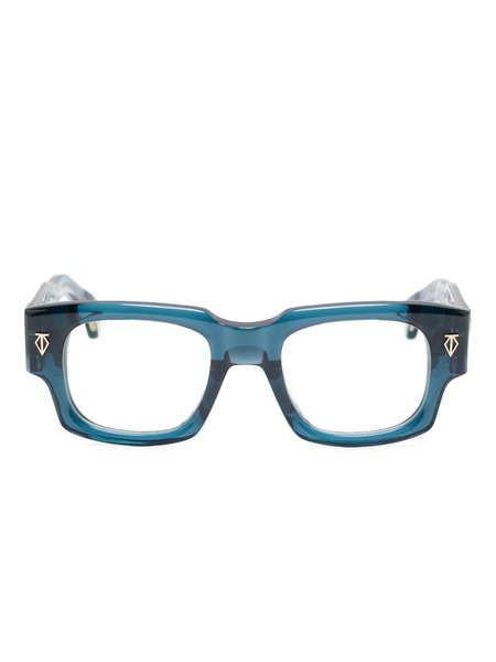  T Henri Eyewear Rectangle-frame Glasses - Blue 