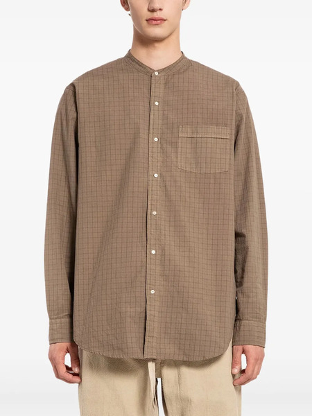  Taiga Takahashi Checked-pattern Shirt - Brown 