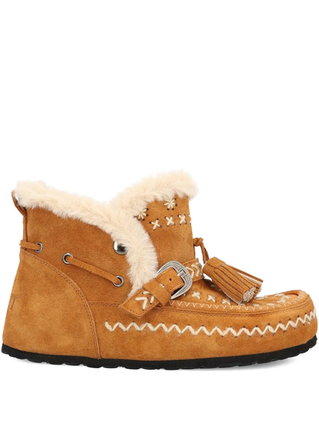  Taji Tassel-embellished Suede Boots - Neutrals 