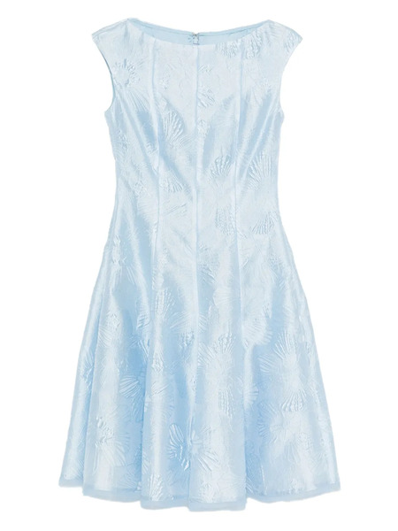  Talbot Runhof Floral-pattern Dress - Blue 