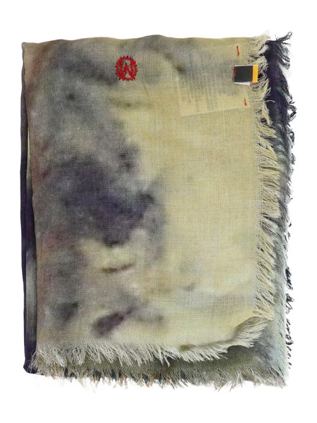 Talking Walls Ela Leopard Fringed Scarf - Neutrals 