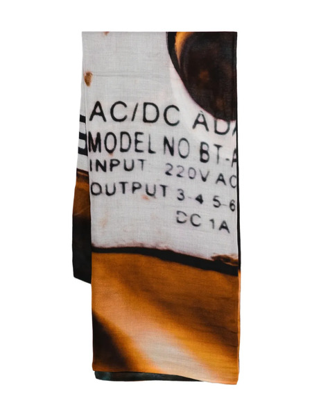  Talking Walls Graphic Scarf - Neutrals 