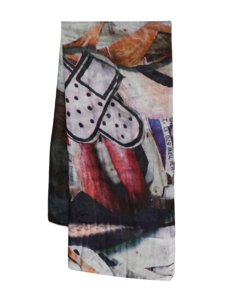  Talking Walls Printed Scarf - Neutrals 