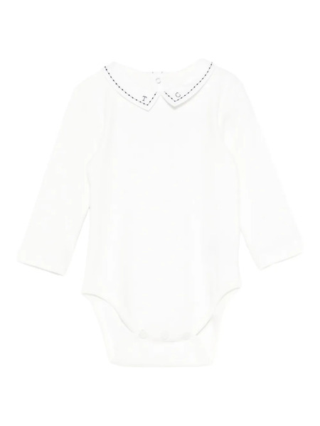 Tartine Et Chocolat Peter Pan-collar Body - White 