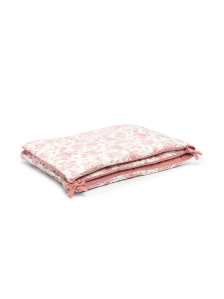  Tartine Et Chocolat Toile De Jouy Adjustable Bed Bumper - Pink 