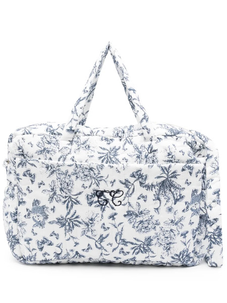  Tartine Et Chocolat Toile De Jouy-print Diaper Bag - White 