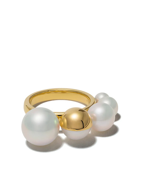  Tasaki 18kt Yellow Gold M/g Shell Ring 