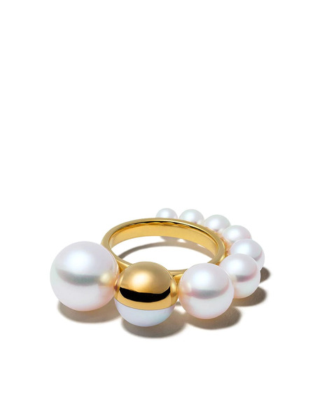  Tasaki 18kt Yellow Gold M/g Shell Ring 