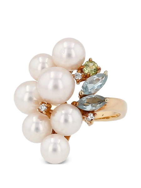  Tasaki 2000s Multi-stone Ring - Gold 