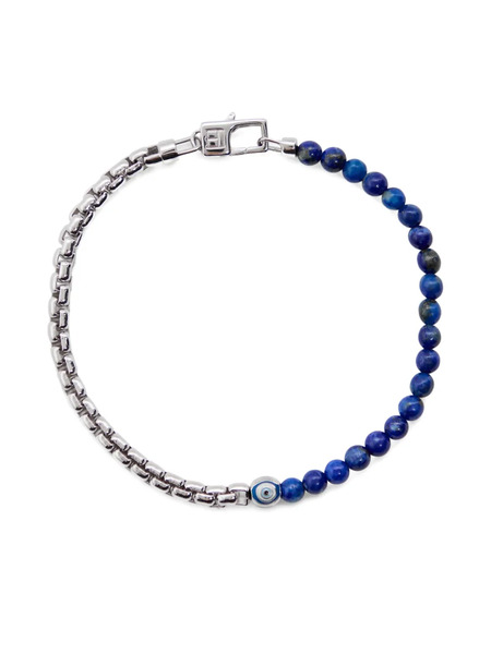  Tateossian Beaded Chain Bracelet - Silver 